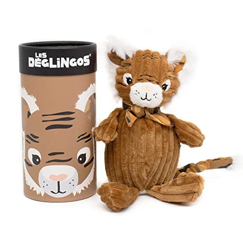 Les Déglingos - Kleines Simply Speculos Der Tiger – Cassonade – ultraweiches Plüschtier – Geschenkidee – verwendbar ab der Geburt – 22 cm von Les Déglingos®