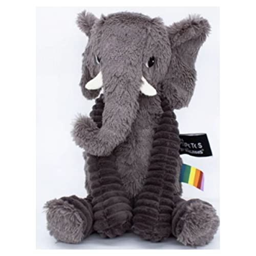 Les Déglingos PTIPOTOS by Dimoitou L'Elephant grau – Plüschtier Baby sehr weich – Geschenkidee zur Geburt – 35 cm von Les Déglingos®