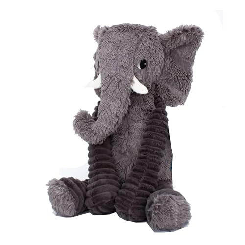 Les Déglingos PTIPOTOS by Dimoitou L'Elephant grau – Plüschtier Baby sehr weich – Geschenkidee zur Geburt – 35 cm von LES DÉGLINGOS