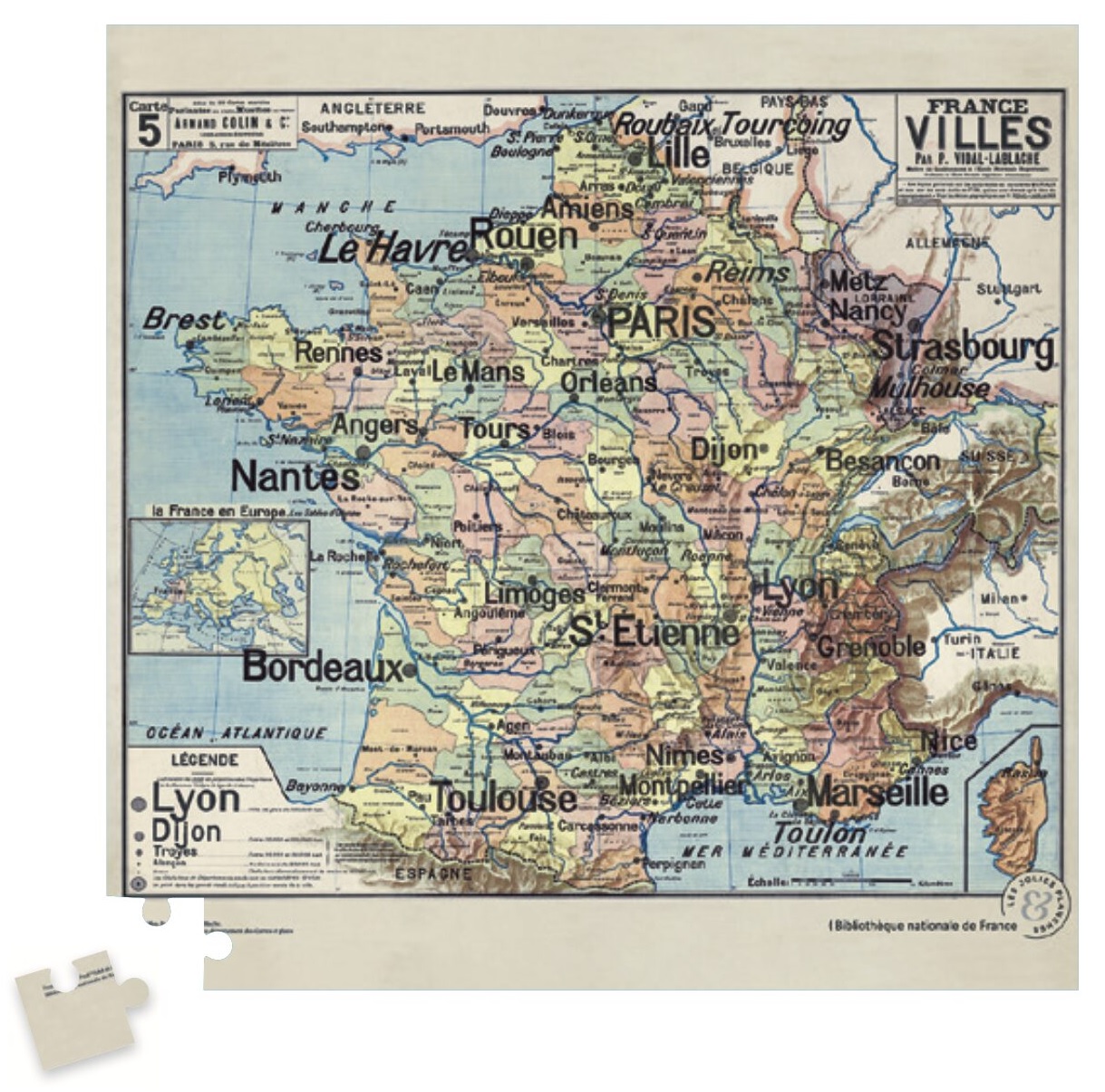 Les Jolies Planches Puzzle Karte von Frankreich 1000 Teile Puzzle Jolies-Planches-00183 Les Jolies Planches Puzzle Karte von Frankreich 1000 Teile Puzzle Jolies-Planches-00183 von Les Jolies Planches