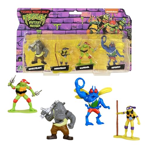 Les Tortues Ninja, Figur, 5 cm, Darstellung der Figuren, zufälliges Modell, für Kinder ab 4 Jahren, TU829 Les Tortues Ninja, Figur, 5 cm, Darstellung der Figuren, zufälliges Modell, für Kinder ab 4 Jahren, TU829 von Les Tortues Ninja