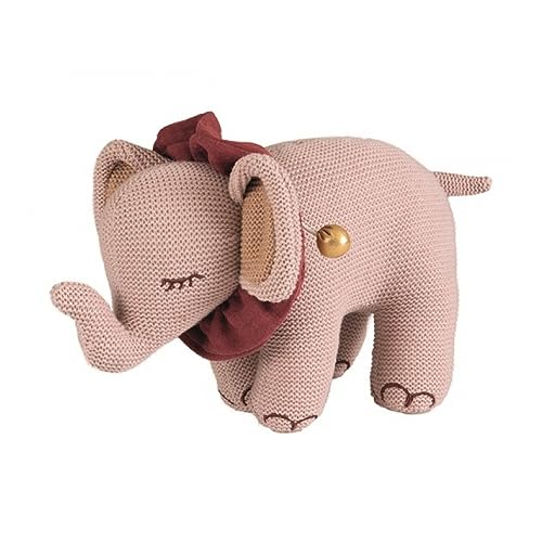 Les petits 120023 Stoff Spieluhr Elefant Rosalie rosa von Les petits