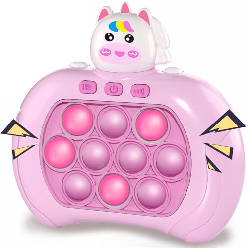 Quick Push Pop Game Fidget Toys Pro für Kinder & Erwachsene, Handheld-Spiel, schnelle Puzzle-Spielmaschine, Push-Bubble-Stress-Spielzeug, Geschenk für Jungen, Mädchen, Teenager Quick Push Pop Game Fidget Toys Pro für Kinder & Erwachsene, Handheld-Spiel, schnelle Puzzle-Spielmaschine, Push-Bubble-Stress-Spielzeug, Geschenk für Jungen, Mädchen, Teenager von Lesipee