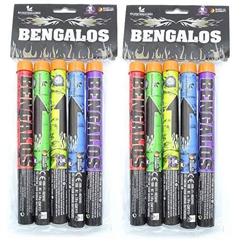 Lesli 10 Bangalos Handfackel Ganzjahres - Feuerwerk Kat F 1 Bengalfeuer Lanzen Lesli 10 Bangalos Handfackel Ganzjahres - Feuerwerk Kat F 1 Bengalfeuer Lanzen von Lesli