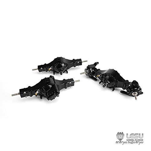 LESU 6X6 Metall Vorne Hinterachse Differentialschloss 1/14 RC Traktor Truck TMY von LESU