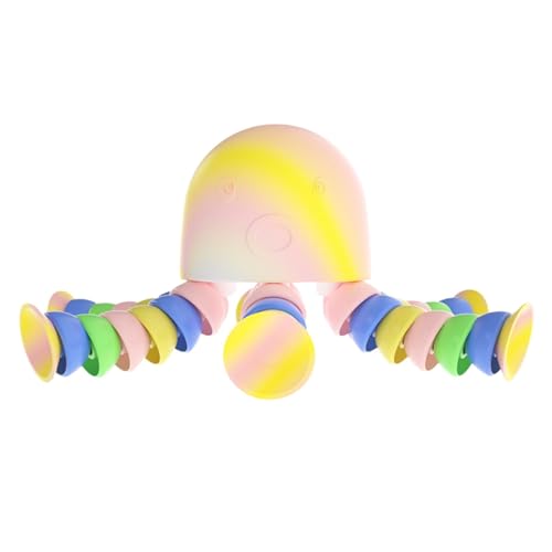 Lesunbak Squish Octopus - Süße Stressabbau-Quetschspielzeuge mit LED-Licht,Buntes Kinderspielzeug, inspirierendes Quetschspielzeug für Freund, Zeitvertreib, Party von Lesunbak