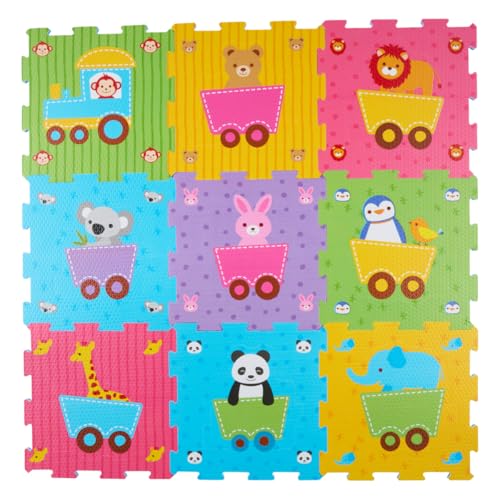 Let's Play Puzzlematte Baby - Spielmatte Kinder mit Schaumstoff - Krabbelmatte mit Tiermotiven - 30,5 x 30,5 cm - 18-teilig Let's Play Puzzlematte Baby - Spielmatte Kinder mit Schaumstoff - Krabbelmatte mit Tiermotiven - 30,5 x 30,5 cm - 18-teilig von Let's Play