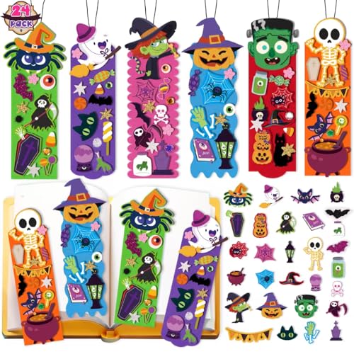 Letapapa 24 Stück Halloween-Partygeschenke für Jungen und Mädchen, Halloween-Bastelarbeiten für Klassenzimmer-Aktivitäten von Letapapa