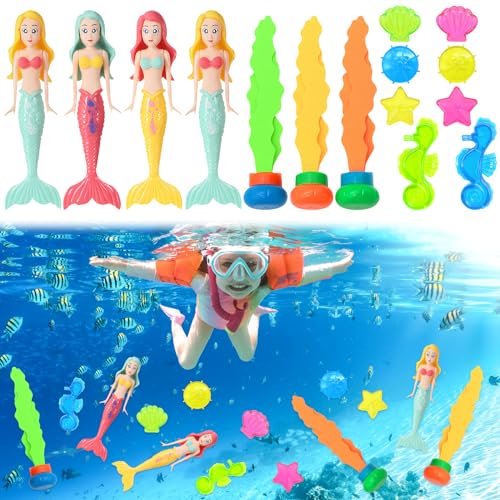 Lets Joy Tauchspielzeug für Kinder, 15 Stücke Pool Tauchspielzeug, Meerjungfrau Tauchspielzeug, Meerestier Spielzeug, Tauchen Edelsteine, Kinder Tauchspielzeug Tauchtraining Pool Spielzeug Lets Joy Tauchspielzeug für Kinder, 15 Stücke Pool Tauchspielzeug, Meerjungfrau Tauchspielzeug, Meerestier Spielzeug, Tauchen Edelsteine, Kinder Tauchspielzeug Tauchtraining Pool Spielzeug von Lets Joy