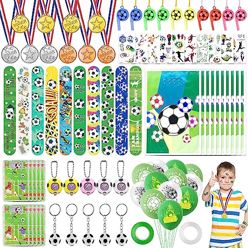 Lets Joy 84PCS Fußball Party Mitgebsel Kinder, Fußball Party Mitgebsel, Fussball Kindergeburtstag Deko, Schlüsselanhänger Luftballons Armband Geschenk Taschen, Medaillen Trillerpfeife, Fußball Deko Lets Joy 84PCS Fußball Party Mitgebsel Kinder, Fußball Party Mitgebsel, Fussball Kindergeburtstag Deko, Schlüsselanhänger Luftballons Armband Geschenk Taschen, Medaillen Trillerpfeife, Fußball Deko von Lets Joy