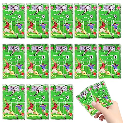 Lets Joy Flipperspiel Fußball, 15 Stück Flipper Spiel Fußball Mitgebsel, Flipperspiel Fußball Kinder Geschicklichkeitsspiel, Mini Flipperspiel Fußball, Mädchen Jungen Fußball Party Mitbringsel von Lets Joy