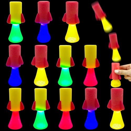 Lets Joy Rakete Spielzeug - 12 Stück Leucht Springendes Spielzeug, Spring Launchers Toys, Glow in The Dark Party Mitgebsel für Kindergeburtstag Lets Joy Rakete Spielzeug - 12 Stück Leucht Springendes Spielzeug, Spring Launchers Toys, Glow in The Dark Party Mitgebsel für Kindergeburtstag von Lets Joy