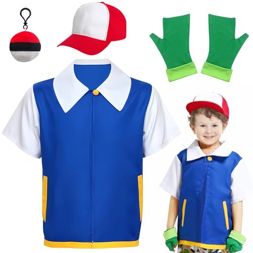 Lets Joy Kostüme für Kinder, 4-teiliges Karneval Kostüm Zubehör, Mütze+Handschuhe+Oberteil+Anhänger, Junge/Mädchen Festival Karneval Party Zubehör (Größe-150 cm) Lets Joy Kostüme für Kinder, 4-teiliges Karneval Kostüm Zubehör, Mütze+Handschuhe+Oberteil+Anhänger, Junge/Mädchen Festival Karneval Party Zubehör (Größe-150 cm) von Lets Joy