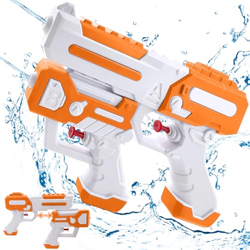 Lets Joy 2PCS Wasserpistole für Kinder, 2 In 1 Wasserspritzpistolen Spielzeug, Wasserpistole Spritzpistole Spielzeug, Doppeldüse Split Wasserpistole, Geschenk für Kinder Erwachsene Sommerpartys Pool Lets Joy 2PCS Wasserpistole für Kinder, 2 In 1 Wasserspritzpistolen Spielzeug, Wasserpistole Spritzpistole Spielzeug, Doppeldüse Split Wasserpistole, Geschenk für Kinder Erwachsene Sommerpartys Pool von Lets Joy