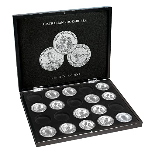 Leuchtturm 346441 Münzkassette VOLTERRA für 20 Silbermünzen „Australian Kookaburra“ (1 Oz) in Original-Kapseln - ohne Münzen und Kapseln von Leuchtturm