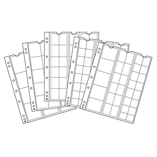 Leuchtturm 338347 Münzhüllen NUMIS SORTIMENT - Mix zur Münz-Aufbewahrung für Münzen mit Ø 44, 34, 25, 17 mm - 5er Pack von Leuchtturm