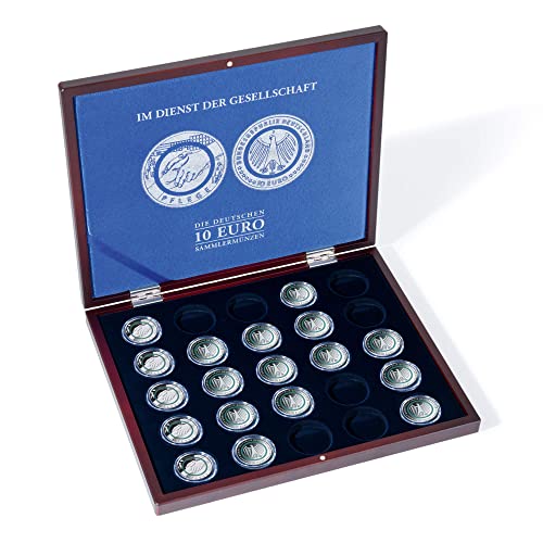 Leuchtturm 366765 Münzkassette für 25x dt. 10-Euro-Sammlermünzen Im Dienst der Gesellschaft in Kapseln (Kapseln Nicht enthalten) von Leuchtturm
