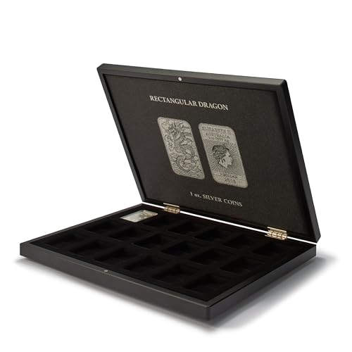 Leuchtturm 368466 Volterra UNO Münzkassette für 18 Silbermünzen Rectangular Dragon in Kapseln - Mahagoniholz-Optik Leuchtturm 368466 Volterra UNO Münzkassette für 18 Silbermünzen Rectangular Dragon in Kapseln - Mahagoniholz-Optik von Leuchtturm