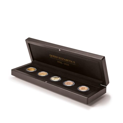 Leuchtturm 368467 Münzetui Volterra „Queen Elizabeth II“ für 5 Sovereigns in Kapseln - ohne Münzen und Kapseln von Leuchtturm