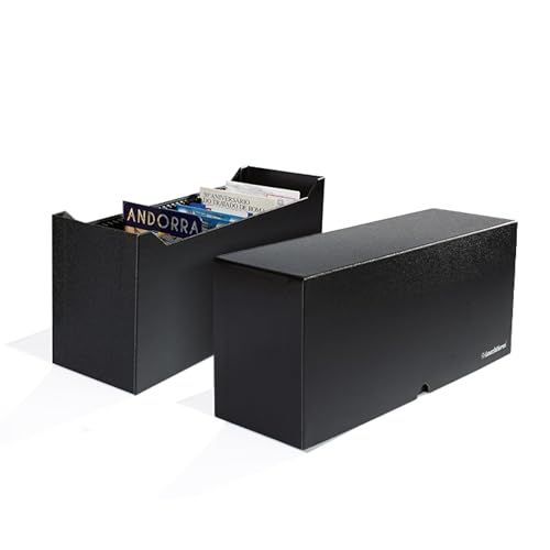 Leuchtturm 371402 Logik Archivbox für 40 große Coincards 85 x 125 mm (Nicht enthalten) schwarz, Hochformat 300 x 130 x 97 mm von Leuchtturm