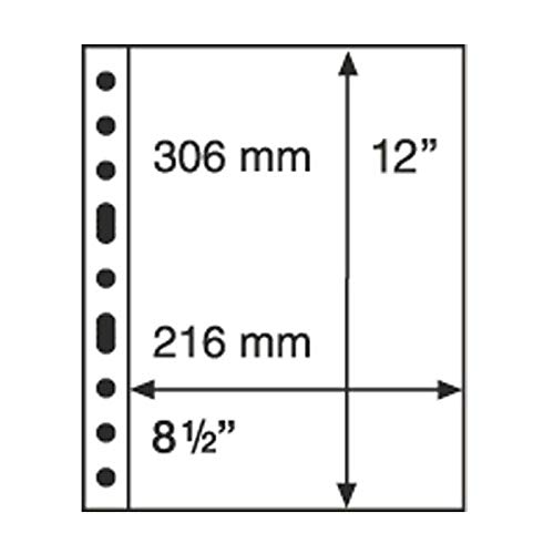 Leuchtturm Kunststoffhüllen Grande, 1er Einteilung, schwarz Leuchtturm Kunststoffhüllen Grande, 1er Einteilung, schwarz von Leuchtturm