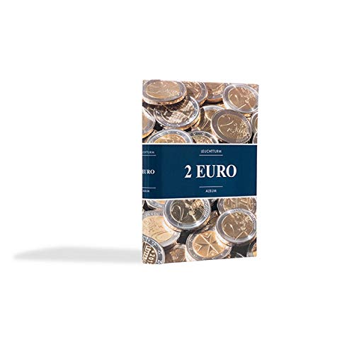 Leuchtturm 361560 Münzalbum - Sammelalbum mit 8 Münzhüllen, Aufbewahrung von 48 2-Euromünzen, Fester Einband Leuchtturm 361560 Münzalbum - Sammelalbum mit 8 Münzhüllen, Aufbewahrung von 48 2-Euromünzen, Fester Einband von Leuchtturm