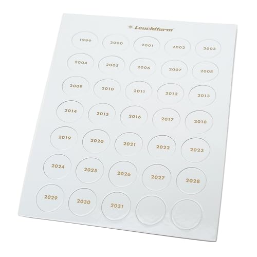 Leuchtturm Münzaufbewahrung: Jahreszahlen-Chips 1999-2031 aus Karton, 26 mm, 24 Chips, Indoor, Alle Altersgruppen, TOYS_AND_GAMES Leuchtturm Münzaufbewahrung: Jahreszahlen-Chips 1999-2031 aus Karton, 26 mm, 24 Chips, Indoor, Alle Altersgruppen, TOYS_AND_GAMES von Leuchtturm