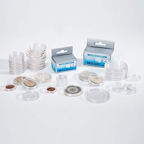 Leuchtturm Münzkapseln, 10 Stück, für Gold, Silber, Euro-Münzen, in Größen zwischen 14 und 62 mm erhältlich 21 mm Leuchtturm Münzkapseln, 10 Stück, für Gold, Silber, Euro-Münzen, in Größen zwischen 14 und 62 mm erhältlich 21 mm von Leuchtturm