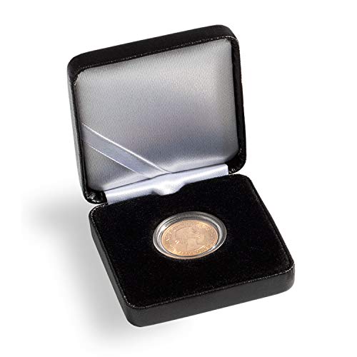 Leuchtturm 305447 Nobile Münzetui für Durchmesser 40 mm - Münzbox 6,5 x 6,5 x 2,6 cm aus Metall mit Samteinlage, schwarz Leuchtturm 305447 Nobile Münzetui für Durchmesser 40 mm - Münzbox 6,5 x 6,5 x 2,6 cm aus Metall mit Samteinlage, schwarz von Leuchtturm