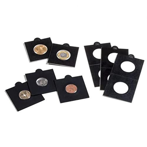 Münzrähmchen MATRIX, schwarz, Innendurchmesser 20 mm, selbstklebend, 25er-Pack von Leuchtturm