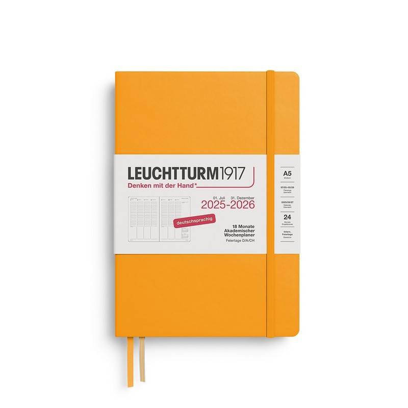 Leuchtturm1917 18 Monatskalender akademischer Wochenplaner 2026 A5 Rising Sun von Leuchtturm1917
