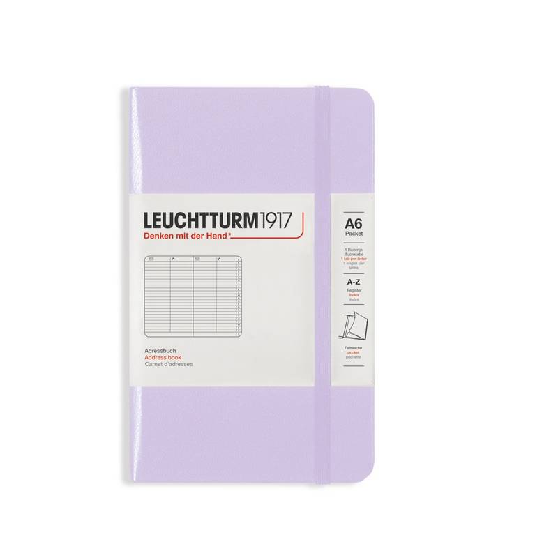 Leuchtturm1917 Adressbuch mit Registern Pocket A6 Lilac von Leuchtturm1917
