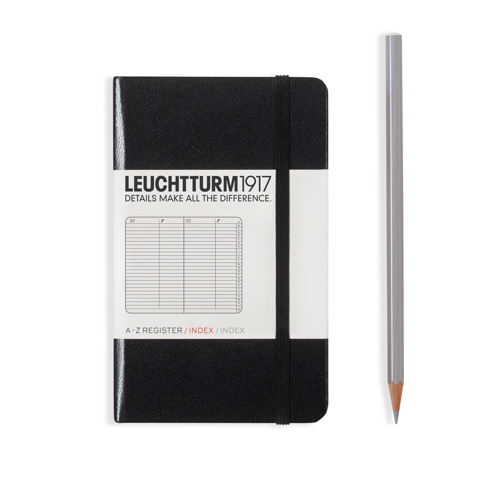 Leuchtturm1917 Adressbuch mit Registern Pocket A6 schwarz Leuchtturm1917 Adressbuch mit Registern Pocket A6 schwarz von Leuchtturm1917