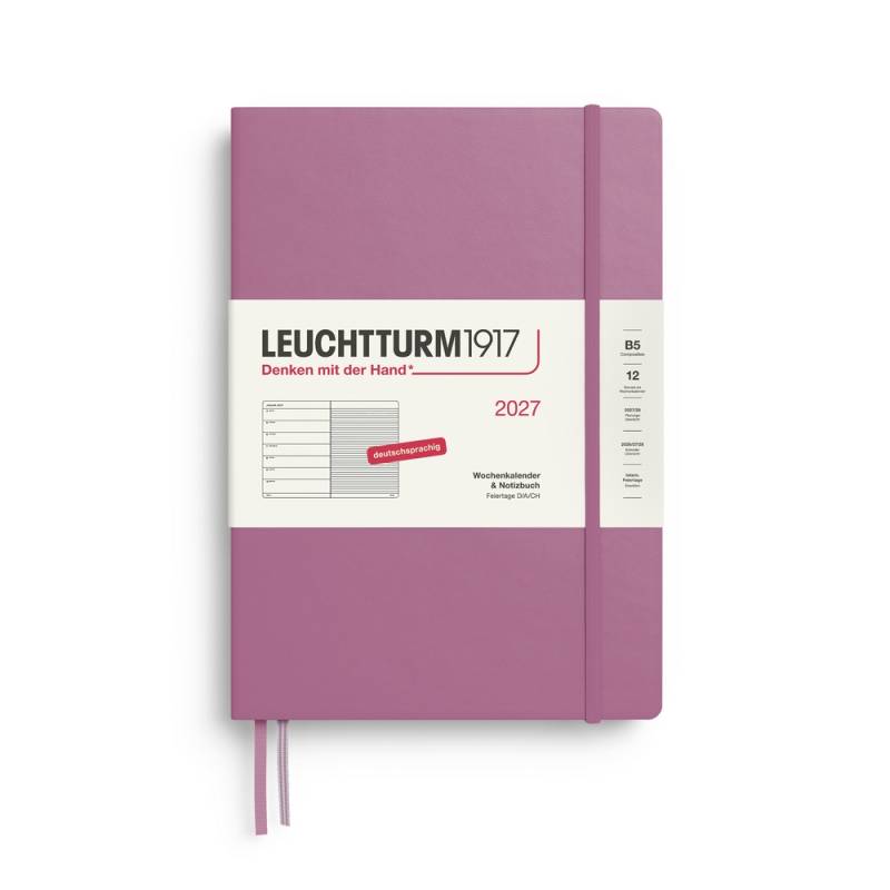 Leuchtturm1917 Kalender & Notizbuch 1 Woche auf 1 Seite 2027 Composition B5 Hardcover Dusty Rose, liniert Leuchtturm1917 Kalender & Notizbuch 1 Woche auf 1 Seite 2027 Composition B5 Hardcover Dusty Rose, liniert von Leuchtturm1917