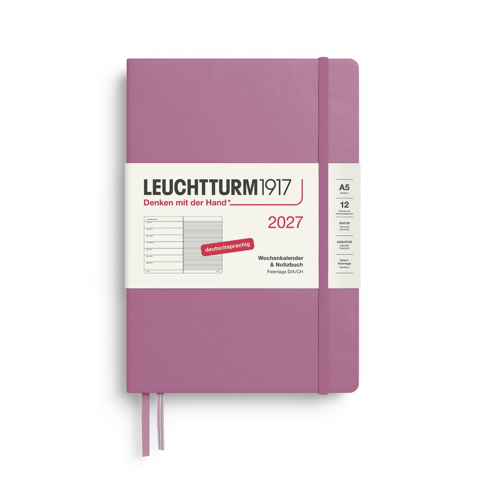 Leuchtturm1917 Kalender & Notizbuch 1 Woche auf 1 Seite 2027 Medium A5 Hardcover Dusty Rose, liniert Leuchtturm1917 Kalender & Notizbuch 1 Woche auf 1 Seite 2027 Medium A5 Hardcover Dusty Rose, liniert von Leuchtturm1917