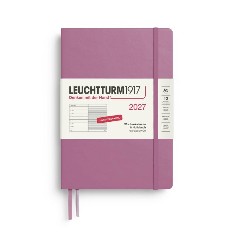 Leuchtturm1917 Kalender & Notizbuch 1 Woche auf 1 Seite 2027 Medium A5 Hardcover Dusty Rose, liniert Leuchtturm1917 Kalender & Notizbuch 1 Woche auf 1 Seite 2027 Medium A5 Hardcover Dusty Rose, liniert von Leuchtturm1917