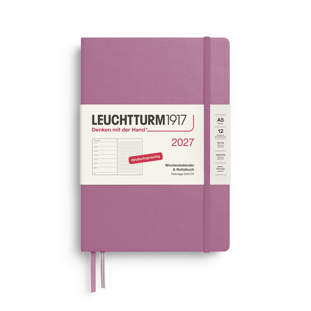 Leuchtturm1917 Kalender & Notizbuch 1 Woche auf 1 Seite 2027 Medium A5 Hardcover Dusty Rose, punktkariert Leuchtturm1917 Kalender & Notizbuch 1 Woche auf 1 Seite 2027 Medium A5 Hardcover Dusty Rose, punktkariert von Leuchtturm1917