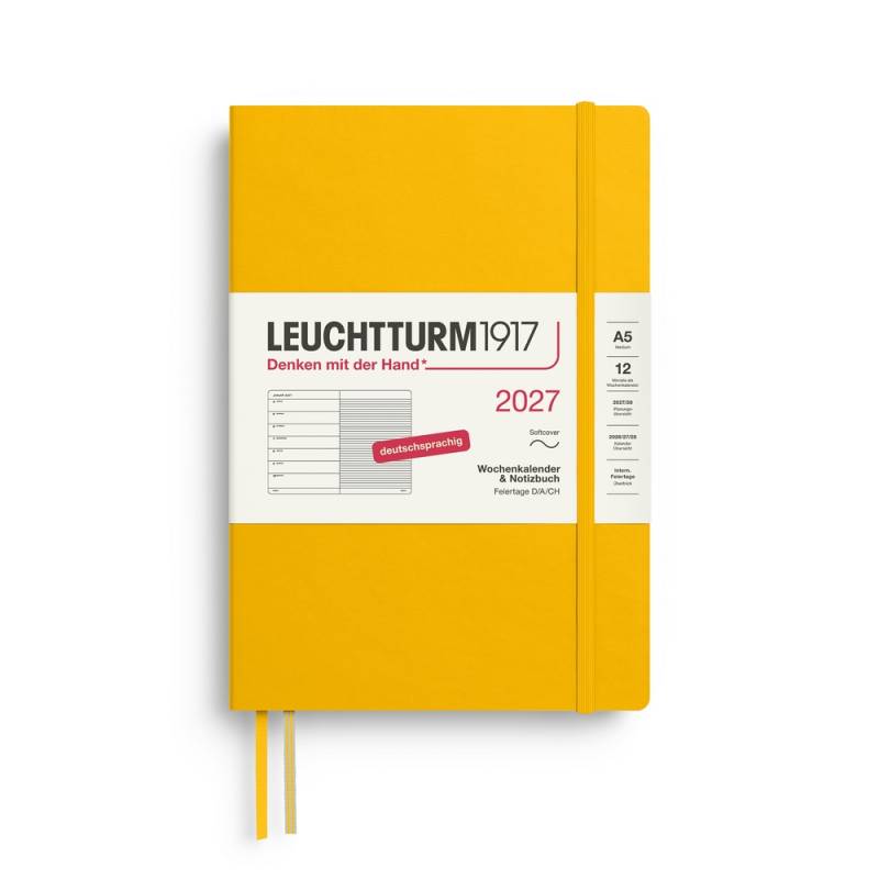 Leuchtturm1917 Kalender & Notizbuch 1 Woche auf 1 Seite 2027 Medium A5 Softcover Sunflower, liniert Leuchtturm1917 Kalender & Notizbuch 1 Woche auf 1 Seite 2027 Medium A5 Softcover Sunflower, liniert von Leuchtturm1917