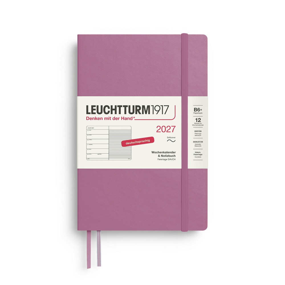 Leuchtturm1917 Kalender & Notizbuch 1 Woche auf 1 Seite 2027 Paperback B6+ Softcover Dusty Rose, liniert Leuchtturm1917 Kalender & Notizbuch 1 Woche auf 1 Seite 2027 Paperback B6+ Softcover Dusty Rose, liniert von Leuchtturm1917