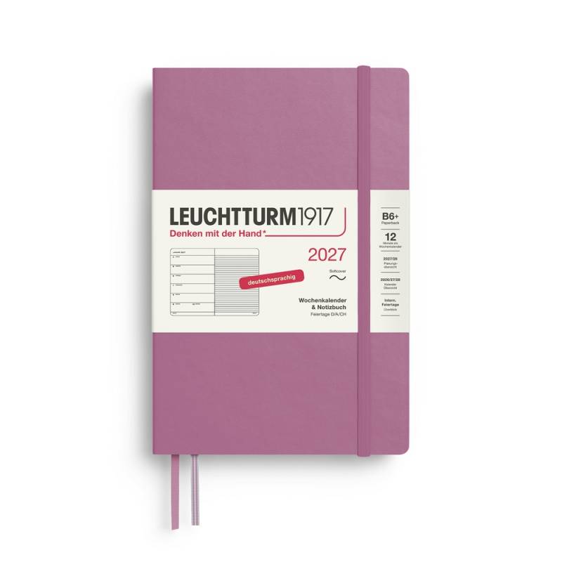 Leuchtturm1917 Kalender & Notizbuch 1 Woche auf 1 Seite 2027 Paperback B6+ Softcover Dusty Rose, liniert Leuchtturm1917 Kalender & Notizbuch 1 Woche auf 1 Seite 2027 Paperback B6+ Softcover Dusty Rose, liniert von Leuchtturm1917