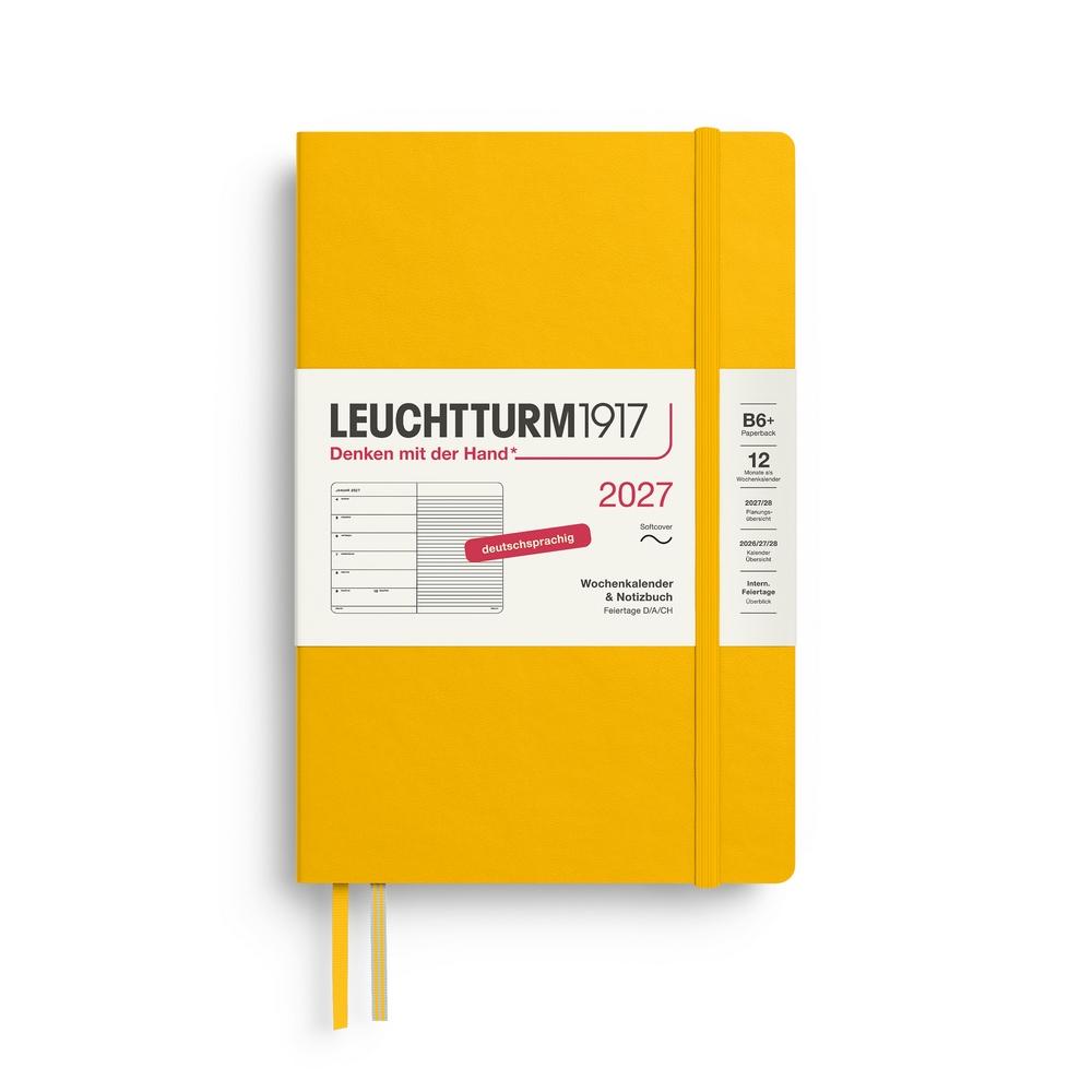 Leuchtturm1917 Kalender & Notizbuch 1 Woche auf 1 Seite 2027 Paperback B6+ Softcover Sunflower, liniert Leuchtturm1917 Kalender & Notizbuch 1 Woche auf 1 Seite 2027 Paperback B6+ Softcover Sunflower, liniert von Leuchtturm1917