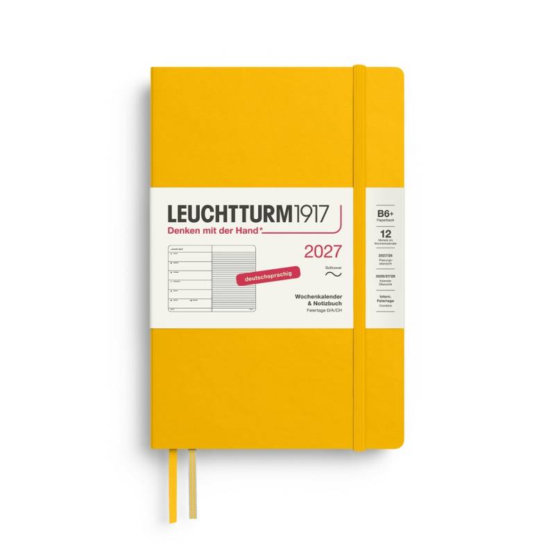 Leuchtturm1917 Kalender & Notizbuch 1 Woche auf 1 Seite 2027 Paperback B6+ Softcover Sunflower, liniert Leuchtturm1917 Kalender & Notizbuch 1 Woche auf 1 Seite 2027 Paperback B6+ Softcover Sunflower, liniert von Leuchtturm1917