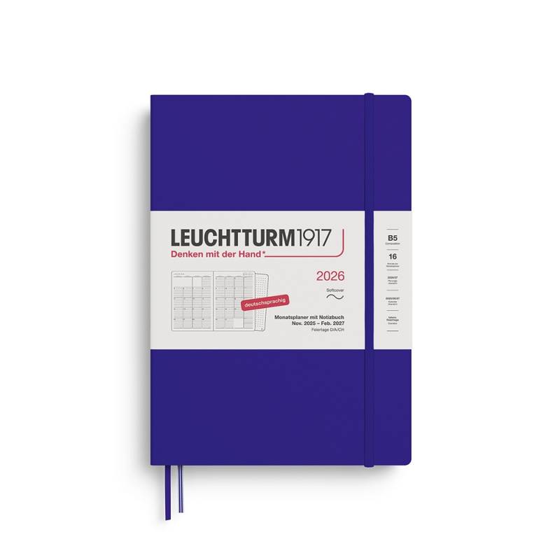 Leuchtturm1917 Monatsplaner & Notizbuch Composition 2026 B5 Softcover Ink Leuchtturm1917 Monatsplaner & Notizbuch Composition 2026 B5 Softcover Ink von Leuchtturm1917