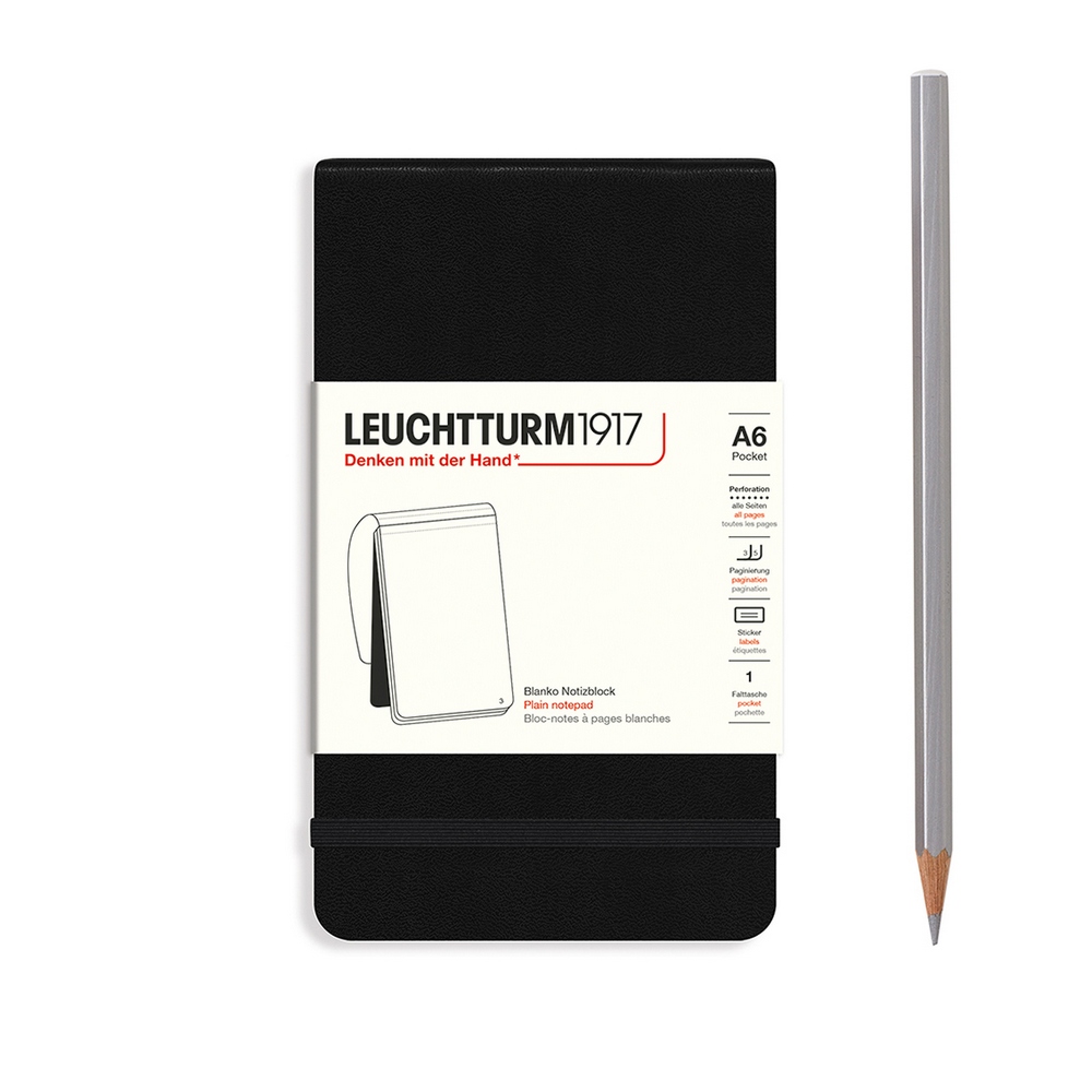 Leuchtturm1917 Notizblock Pocket Hardcover A6 Schwarz Blanko Leuchtturm1917 Notizblock Pocket Hardcover A6 Schwarz Blanko von Leuchtturm1917