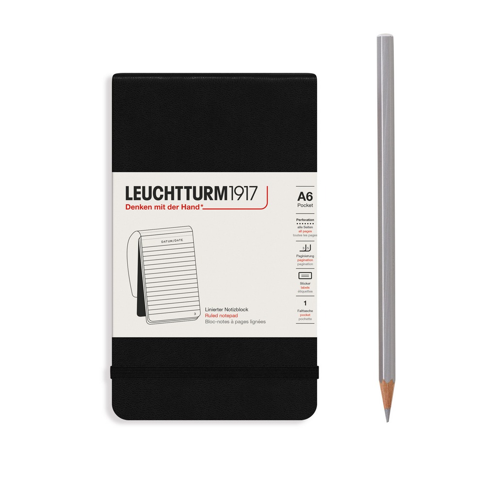 Leuchtturm1917 Notizblock Pocket Hardcover A6 Schwarz Liniert Leuchtturm1917 Notizblock Pocket Hardcover A6 Schwarz Liniert von Leuchtturm1917