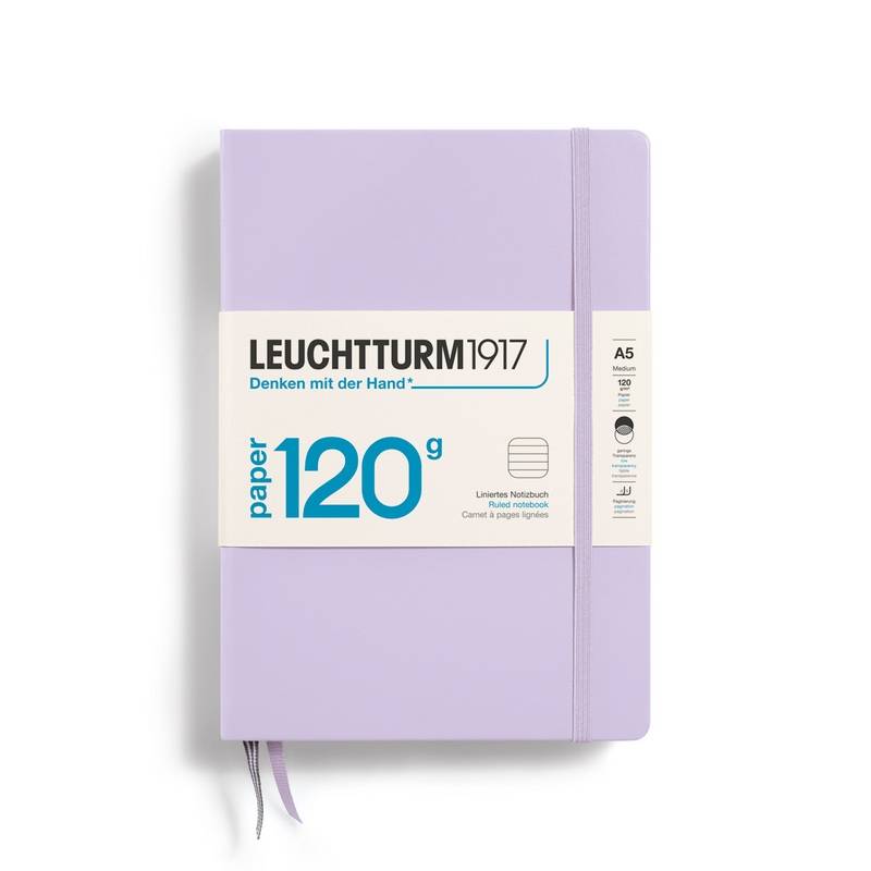 Leuchtturm1917 Notizbuch 120g Medium Hardcover A5 Lilac liniert von Leuchtturm1917