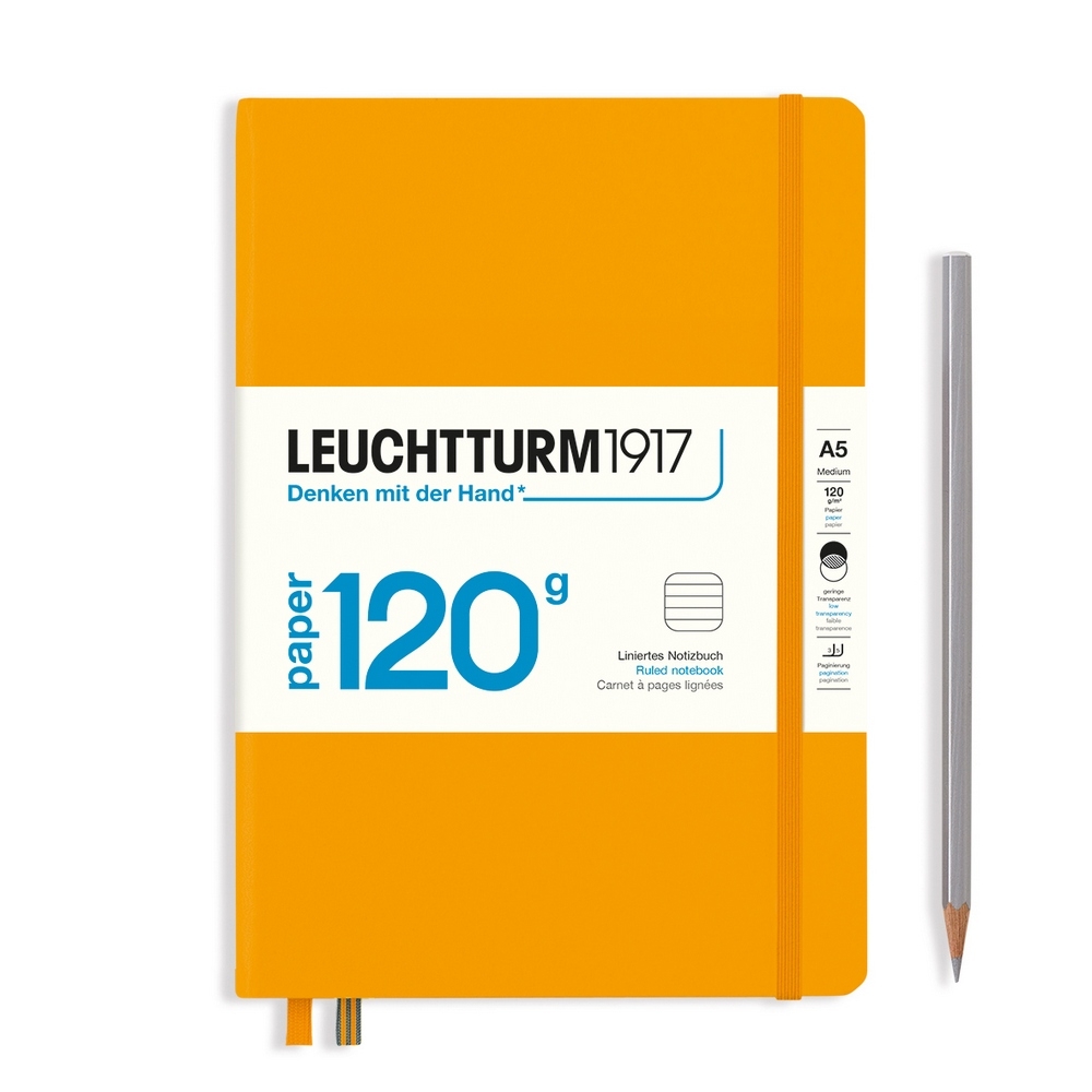 Leuchtturm1917 Notizbuch 120g Medium Hardcover A5 Rising Sun, liniert Leuchtturm1917 Notizbuch 120g Medium Hardcover A5 Rising Sun, liniert von Leuchtturm1917