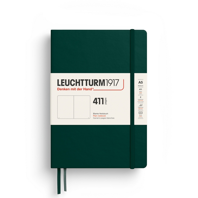 Leuchtturm1917 Notizbuch 411 Medium A5 Hardcover Forest Green Blanko Leuchtturm1917 Notizbuch 411 Medium A5 Hardcover Forest Green Blanko von Leuchtturm1917