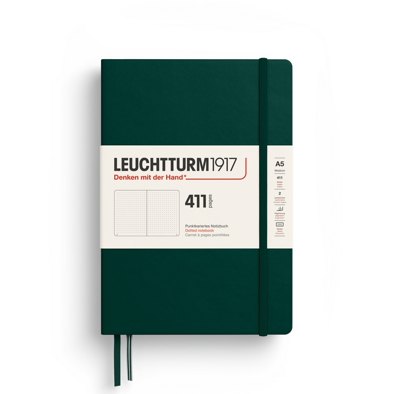 Leuchtturm1917 Notizbuch 411 Medium A5 Hardcover Forest Green Punktkariert Leuchtturm1917 Notizbuch 411 Medium A5 Hardcover Forest Green Punktkariert von Leuchtturm1917