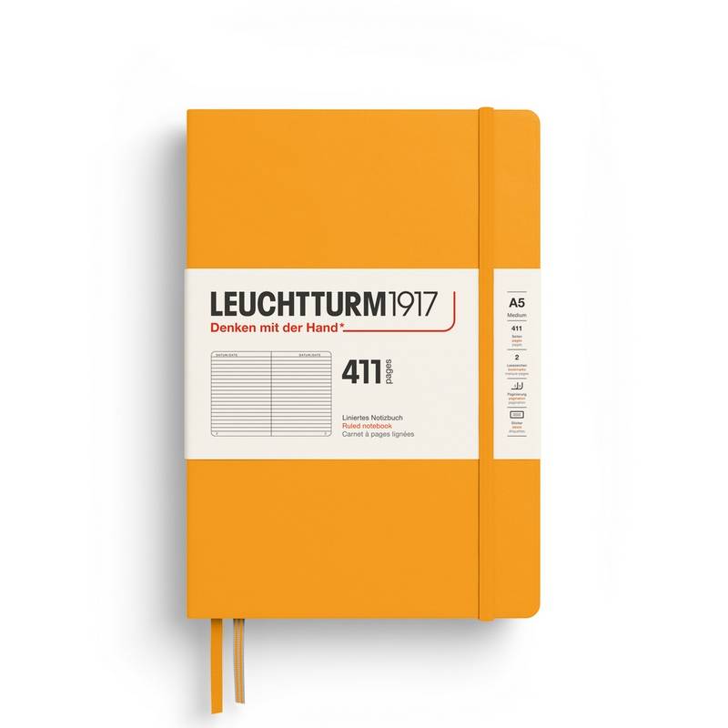 Leuchtturm1917 Notizbuch 411 Medium A5 Hardcover Rising Sun Liniert von Leuchtturm1917